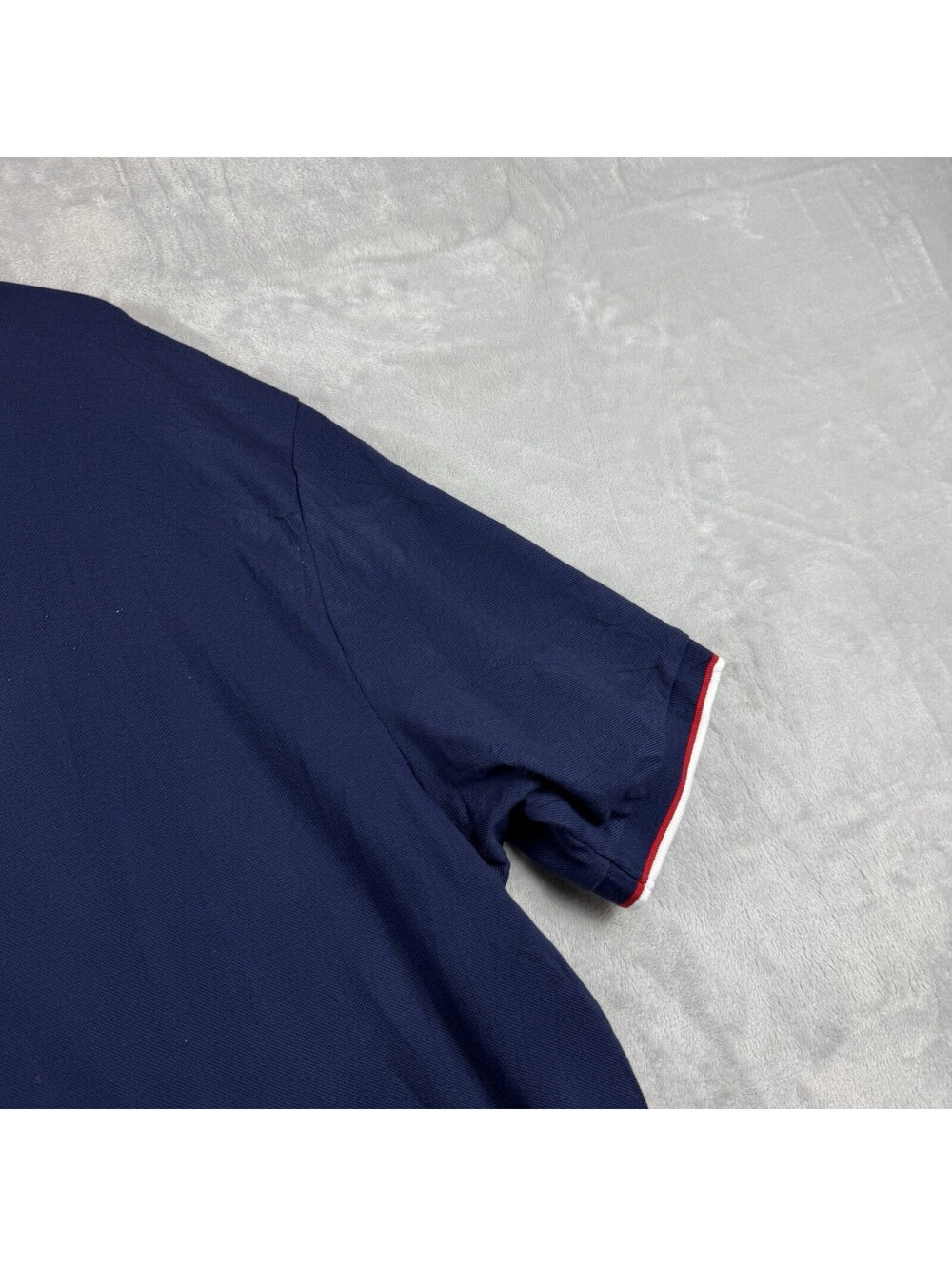 Polo Ralph Lauren Men’s 3XB Navy Blue Polo Shirt Red Pony Tipped Collar Big Tall - Picture 8 of 9